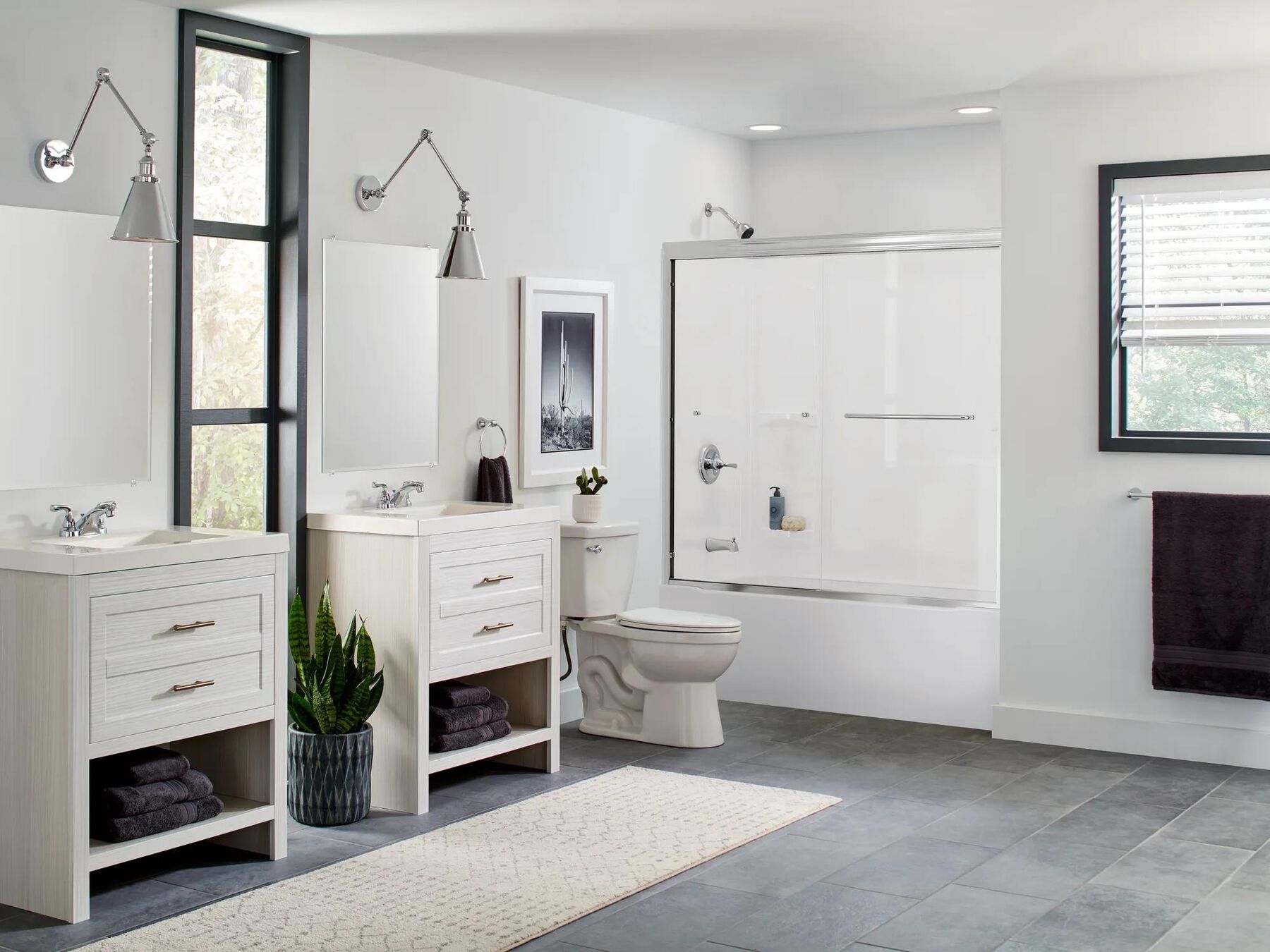Two Handle Centerset Bathroom Faucet