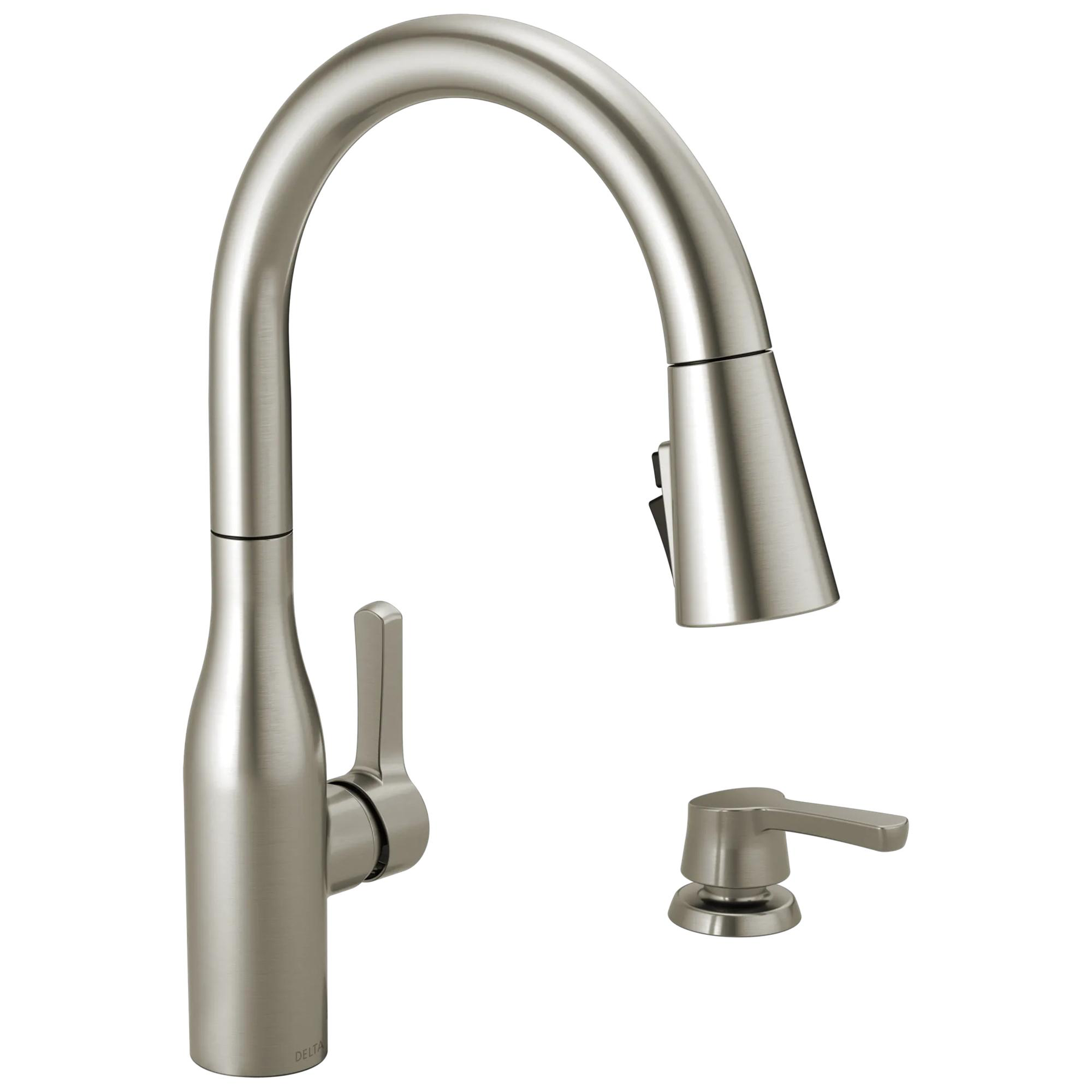 Single Handle Pull-Down Kitchen Faucet with Soap Dispenser and ShieldSpray&reg; Technology (Recertified)