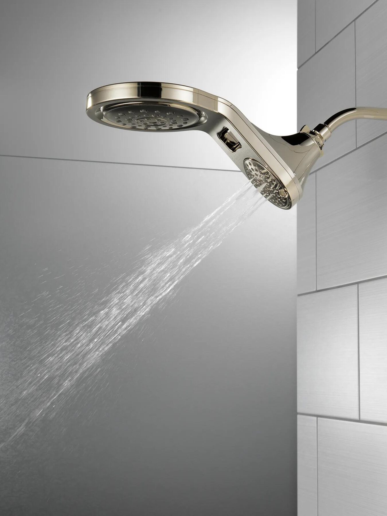 HydroRain&reg; 5-Setting Two-in-One Shower Head