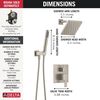 14S Shower Trim w Fixed Head & Hand Shower