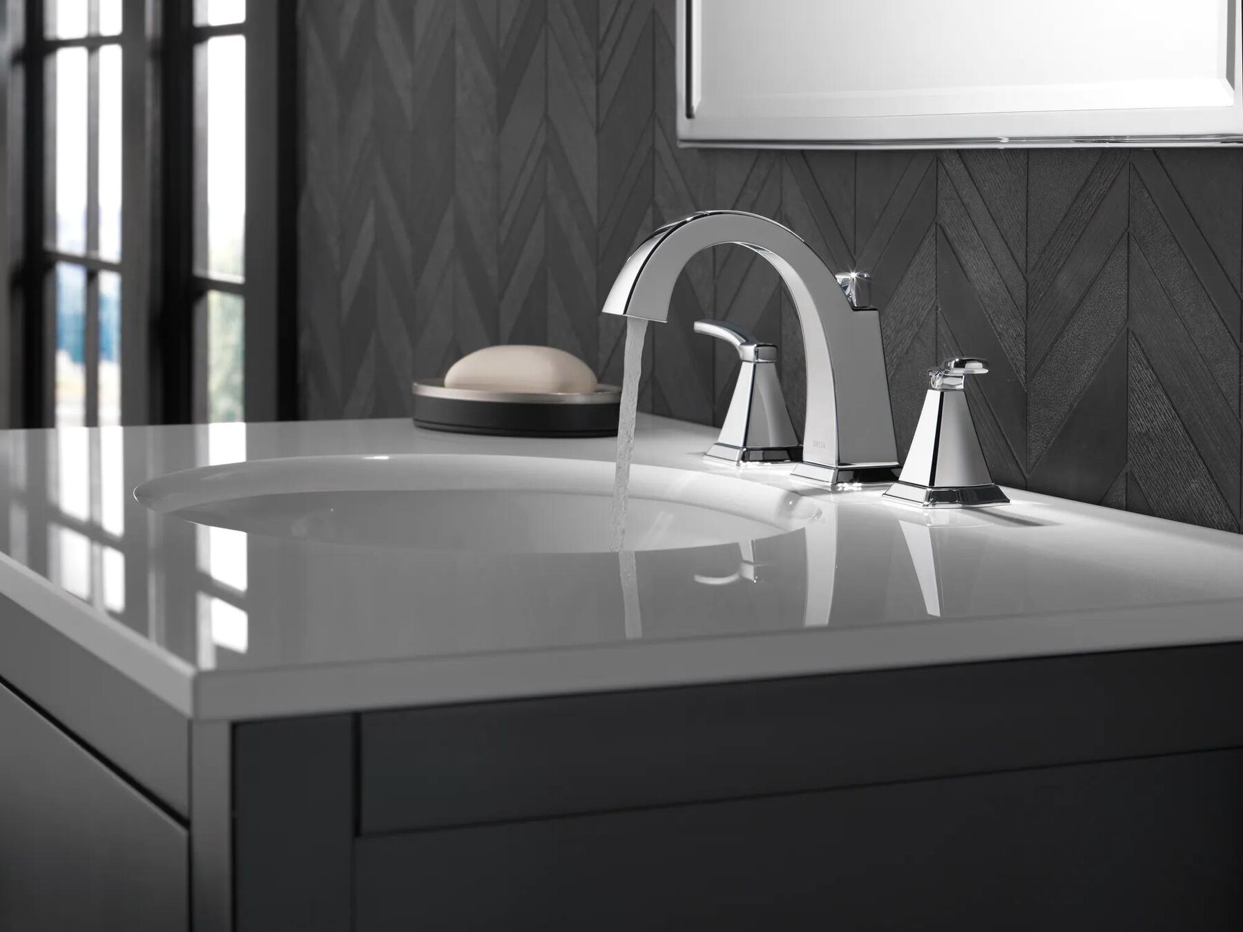Two Handle Widespread Bathroom Faucet (Recertified)
