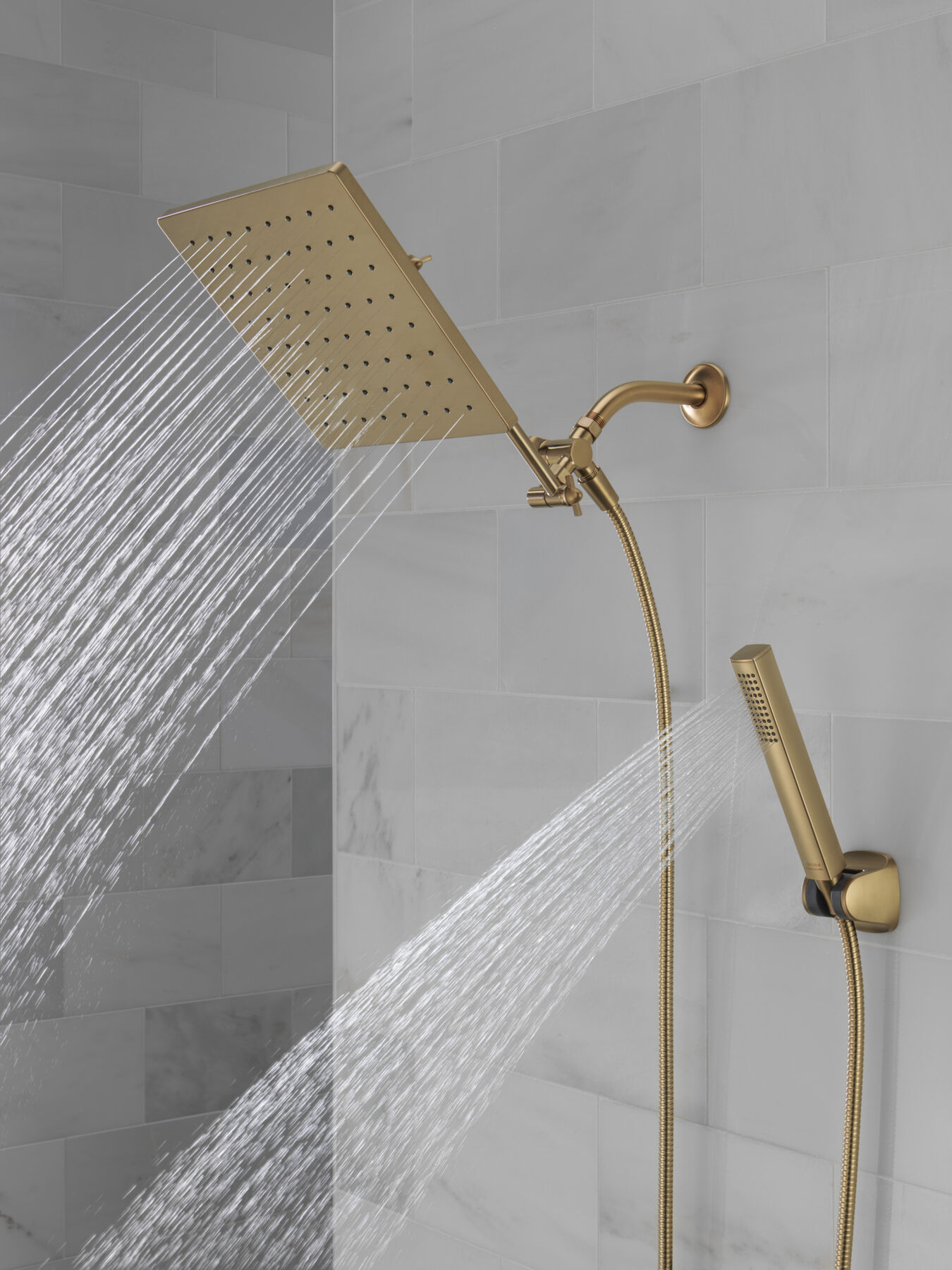 10 inch Raincan Shower Head & Hand Held Combo with Adjustable Extension Arm