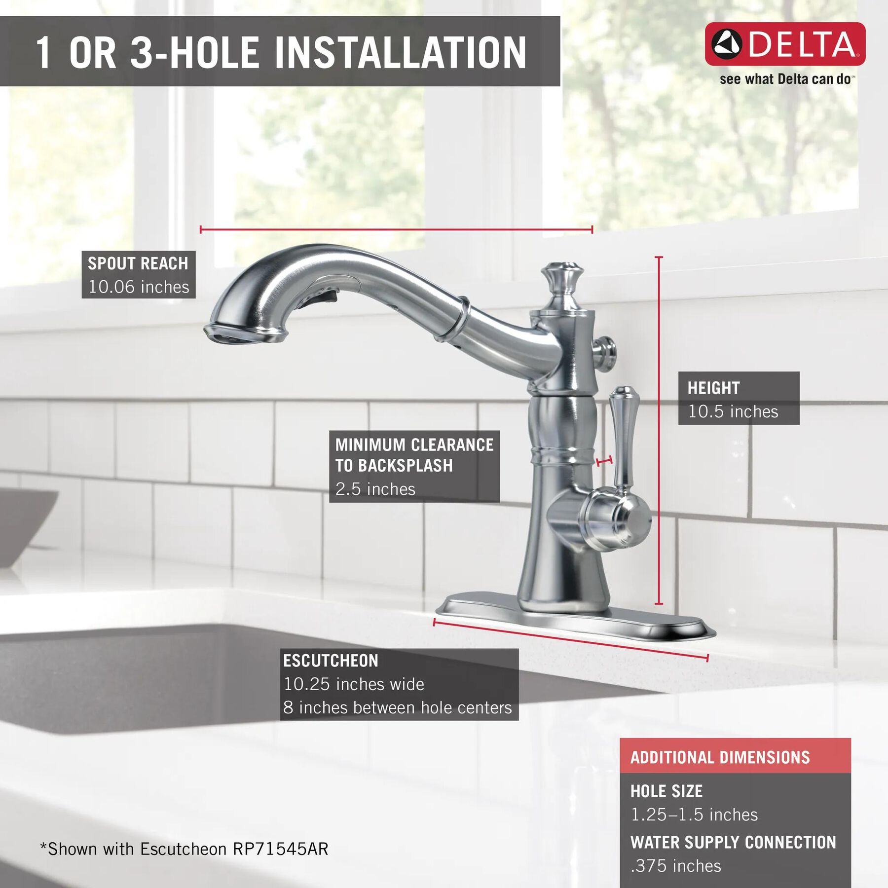 Single Handle Pull-Out Kitchen Faucet
