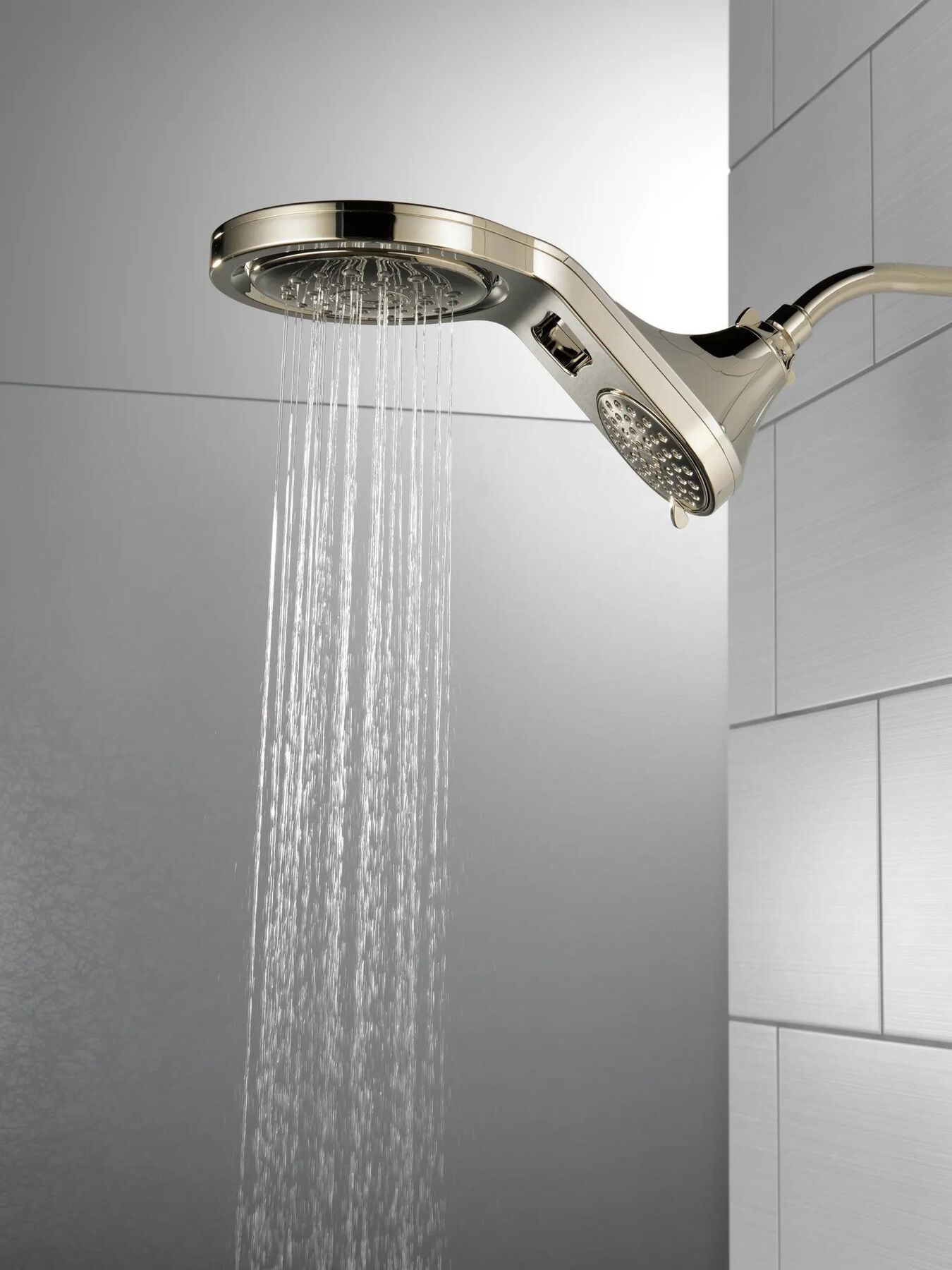 HydroRain&reg; 5-Setting Two-in-One Shower Head