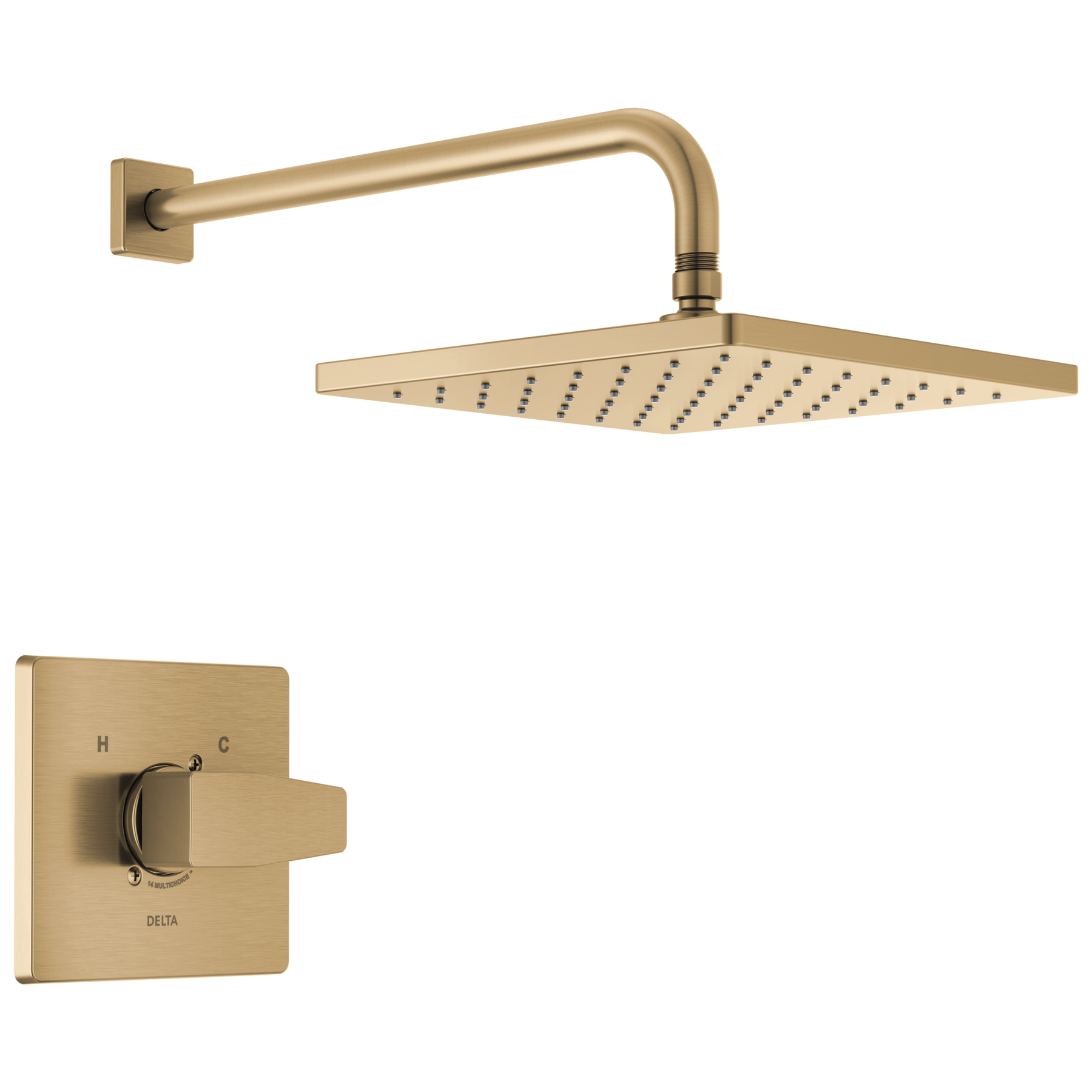 10" Square Raincan S/O & Monitor 14 Series Shower Trim (Recertified)