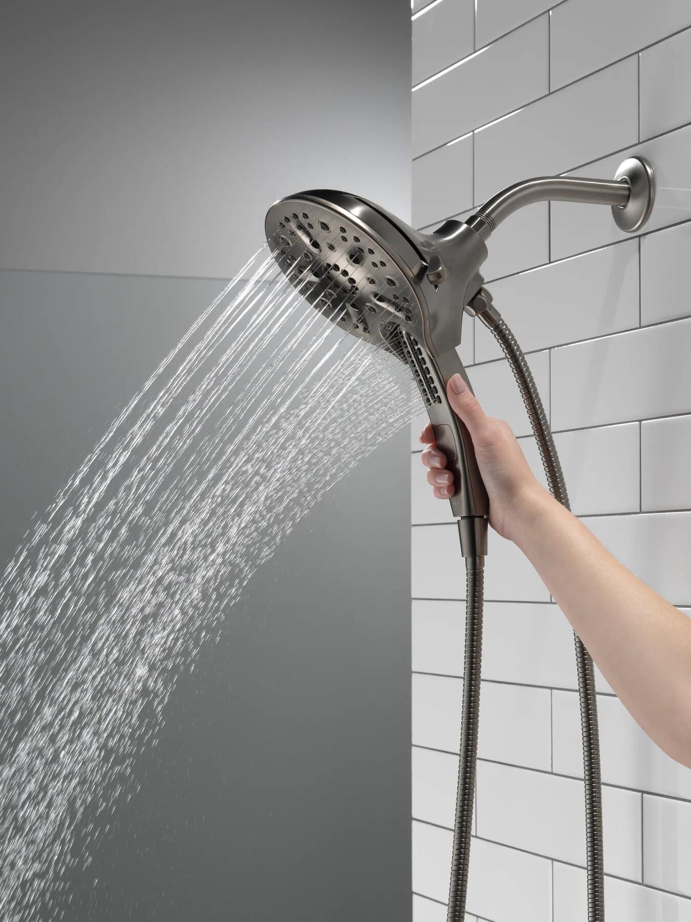 In2ition&reg; H<sub>2</sub>Okinetic&reg; 5-Setting Two-in-One Shower