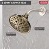 H<sub>2</sub>Okinetic&reg; 5-Setting Traditional Raincan Shower Head