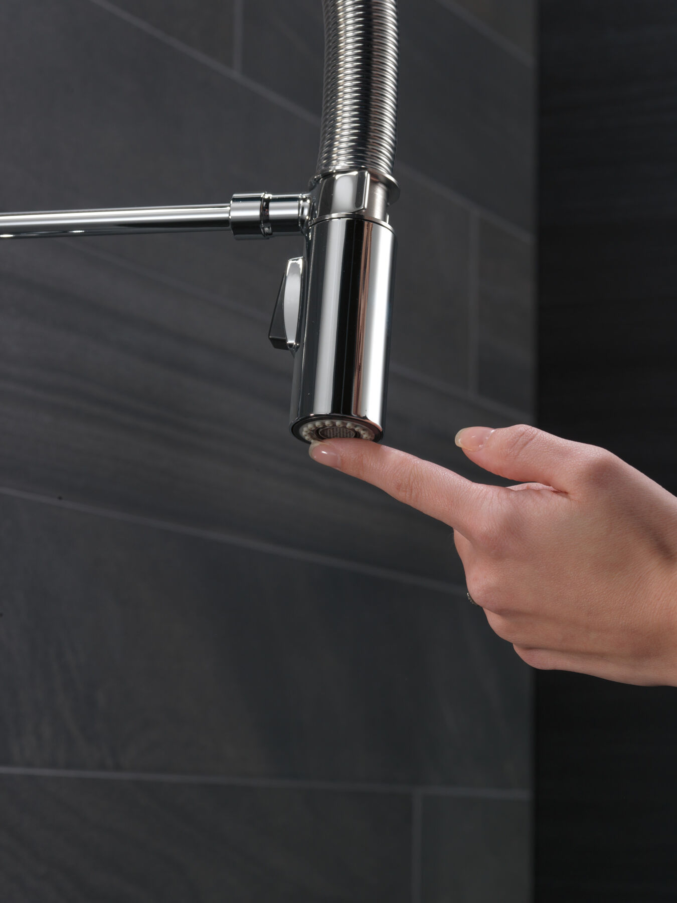 Single-Handle Pull-Down Spring Kitchen Faucet (Recertified)