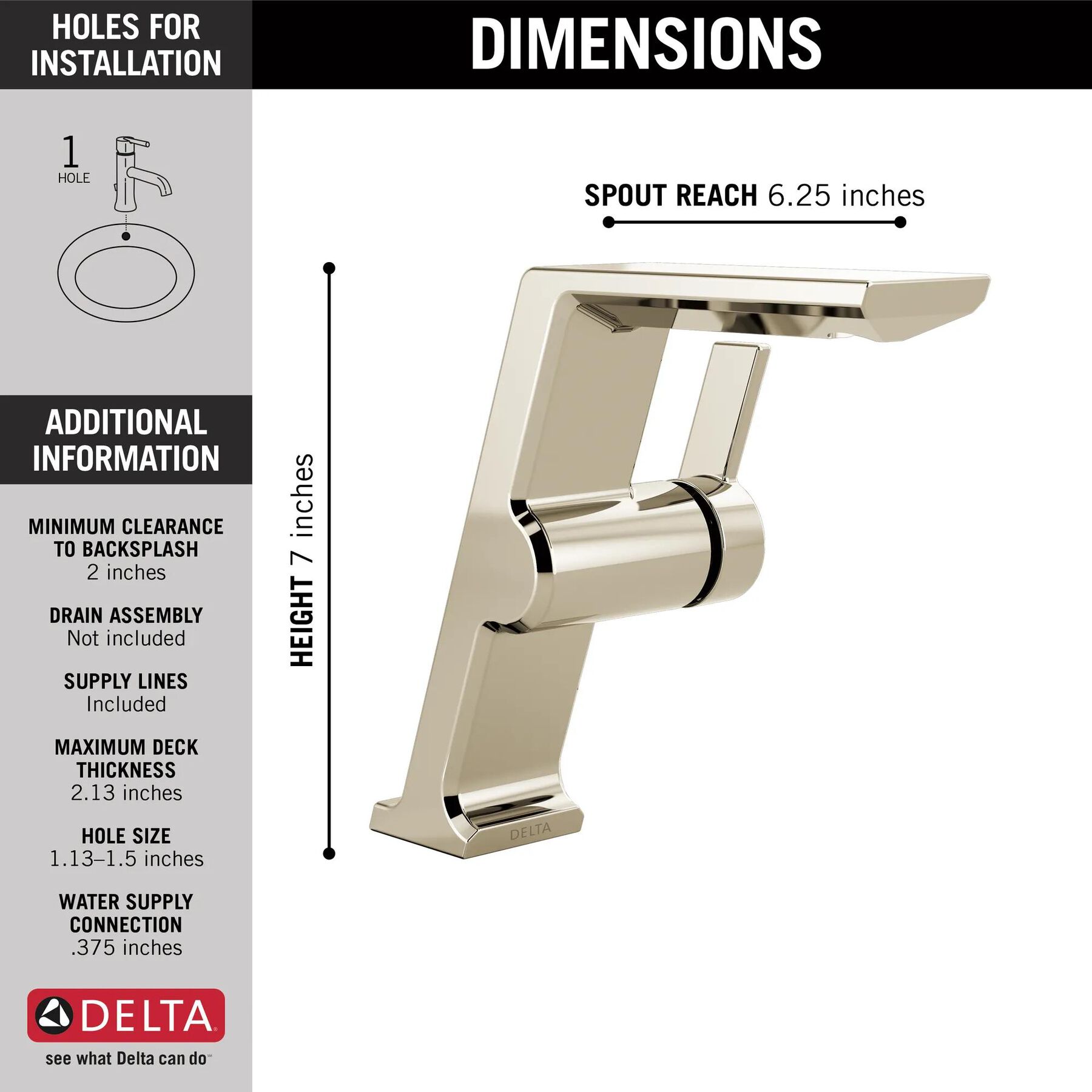 Single Handle Mid-Height Vessel Bathroom Faucet