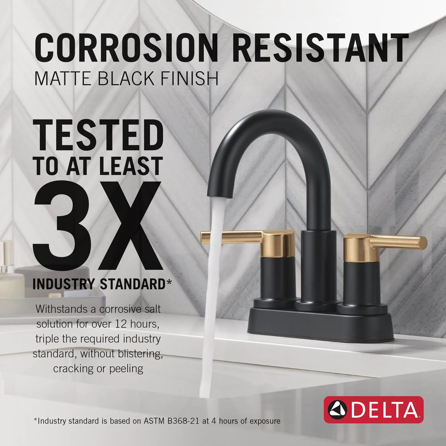 Two Handle Centerset Bathroom Faucet