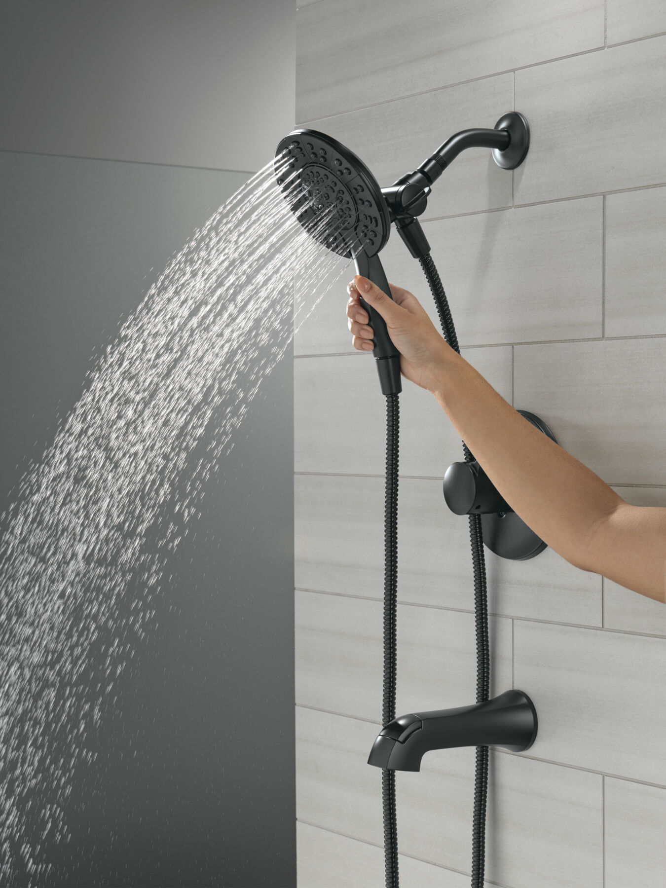 Tub Shower Trim with Universal Rough Bundle