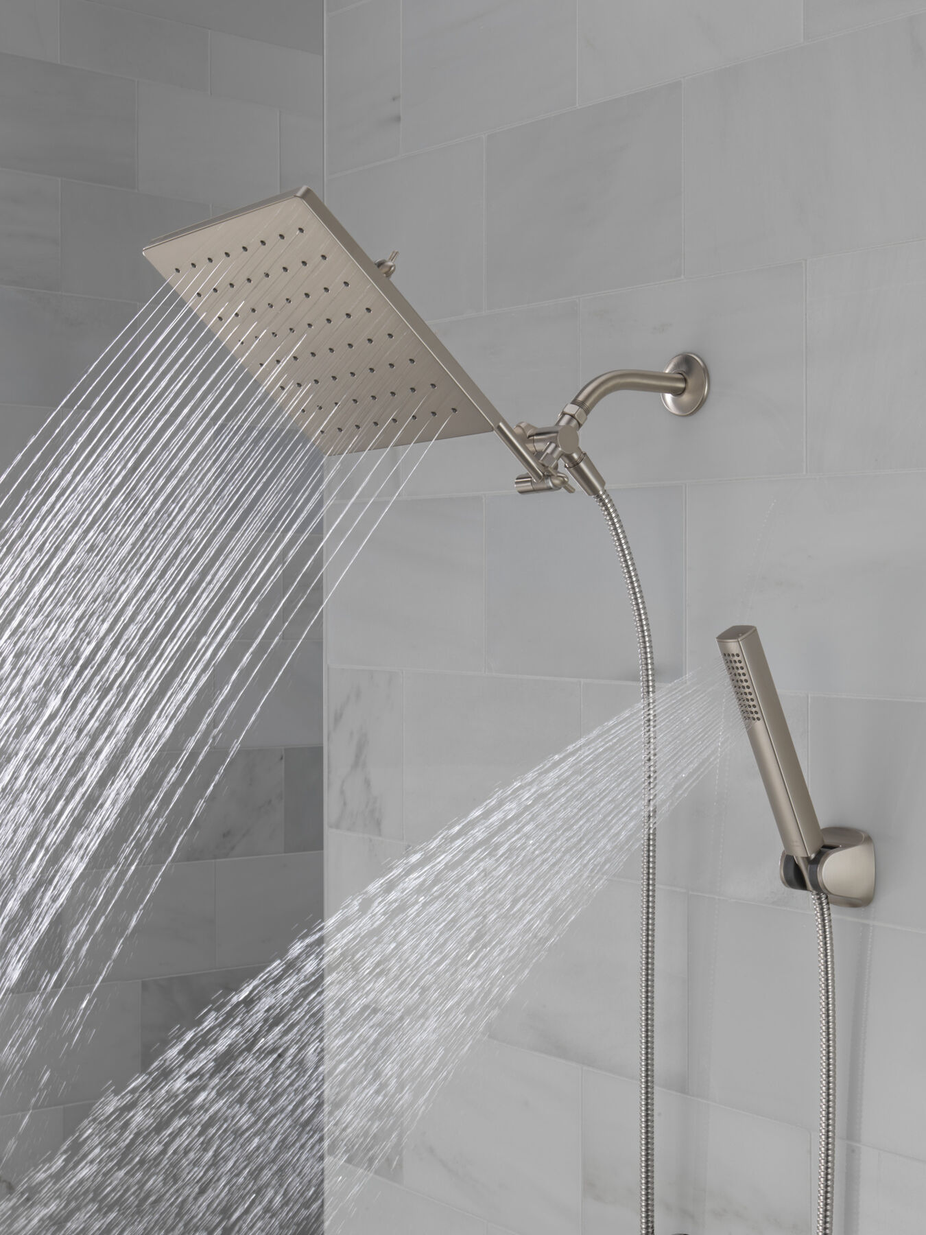 10 inch Raincan Shower Head & Hand Held Combo with Adjustable Extension Arm