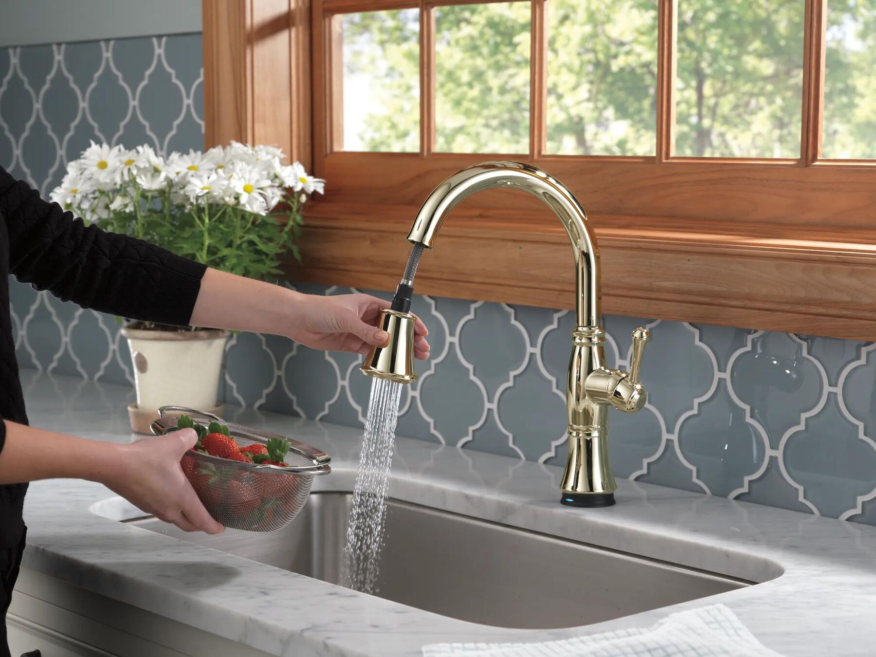 Single Handle Pull-Down Kitchen Faucet with Touch<sub>2</sub>O&reg; and ShieldSpray&reg; Technologies