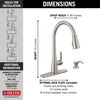 Single Handle Pull-Down Kitchen Faucet with Soap Dispenser and ShieldSpray&reg; Technology