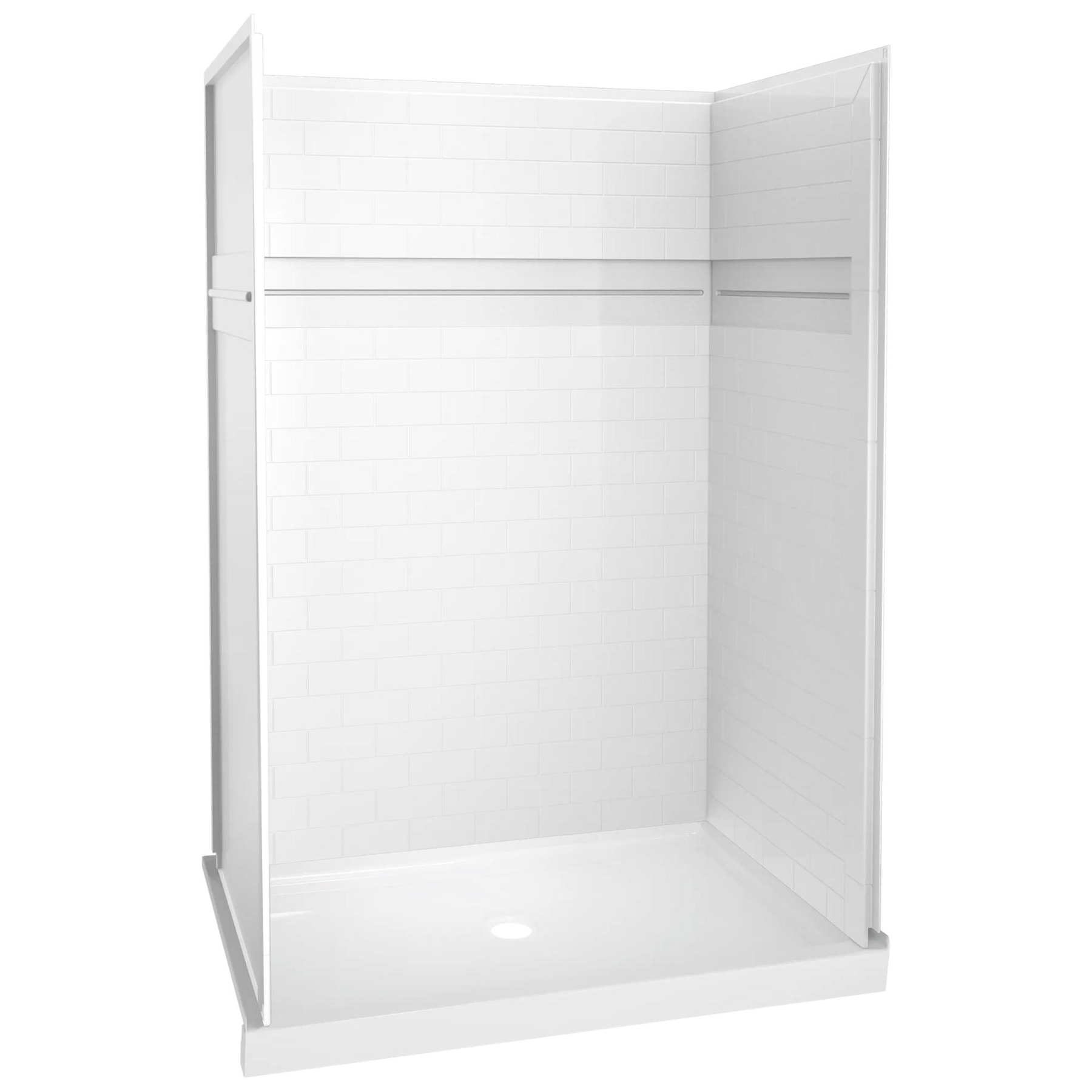 48'' x 74" x 34'' Shower Wall Set