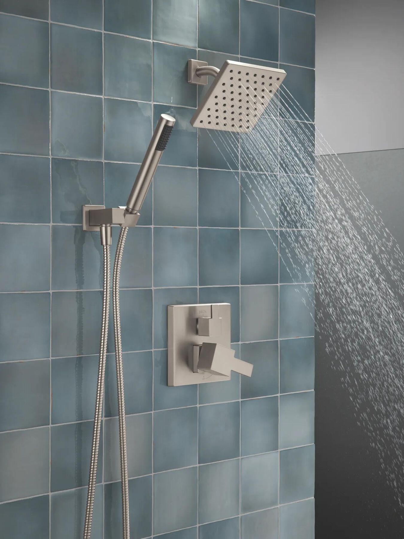 14S Shower Trim w Fixed Head & Hand Shower