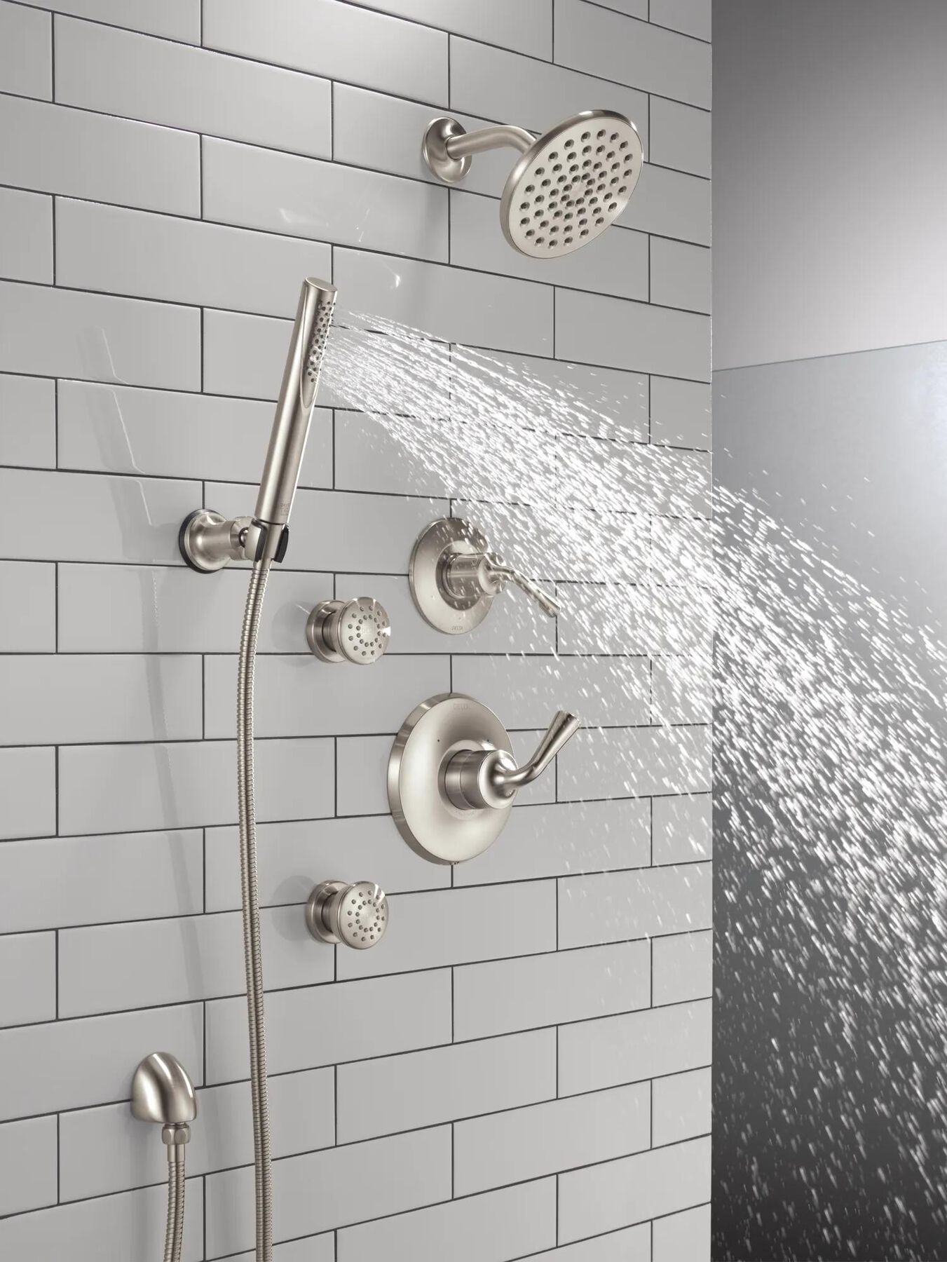 Premium Single-Setting Adjustable Wall Mount Hand Shower