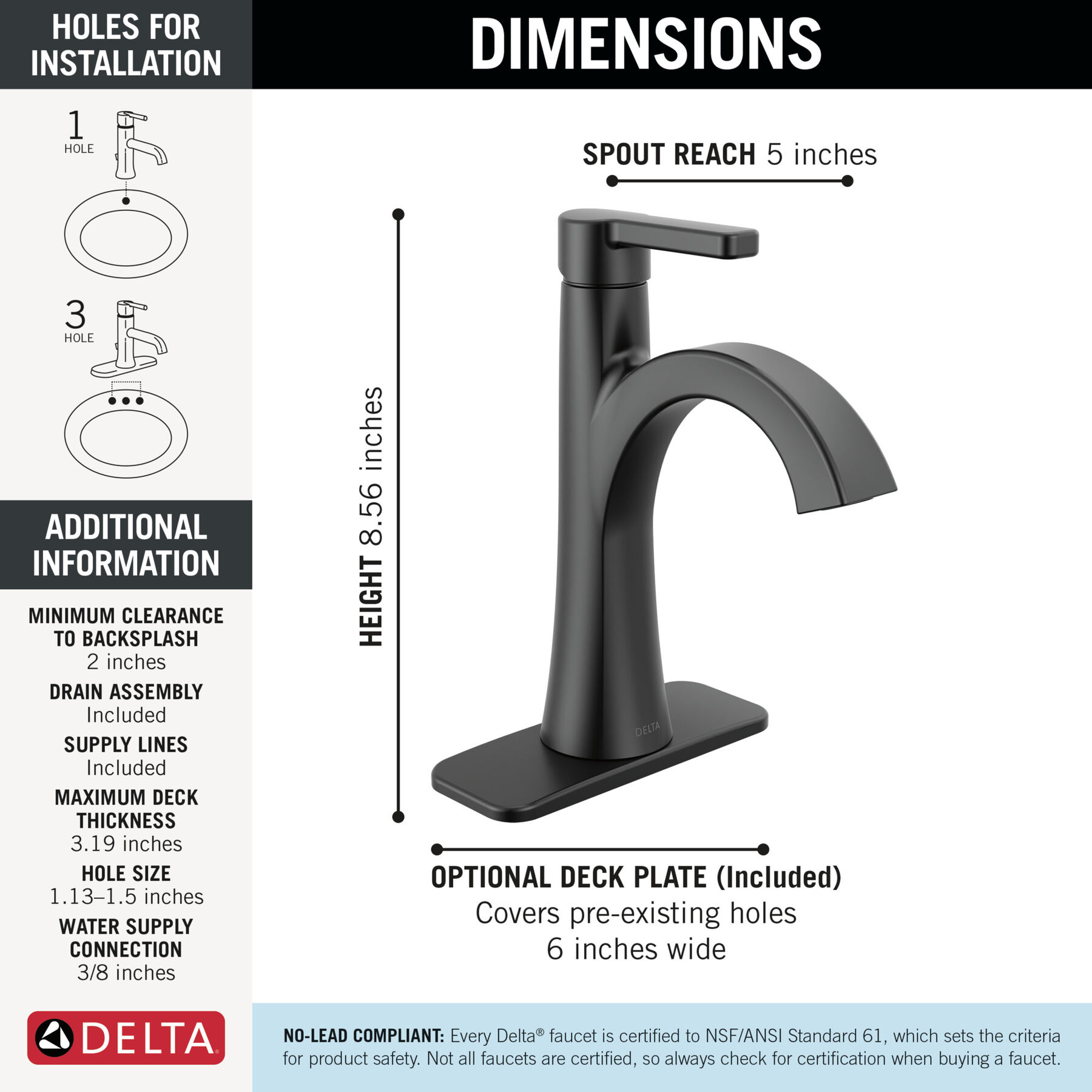 Single Handle Bathroom Faucet