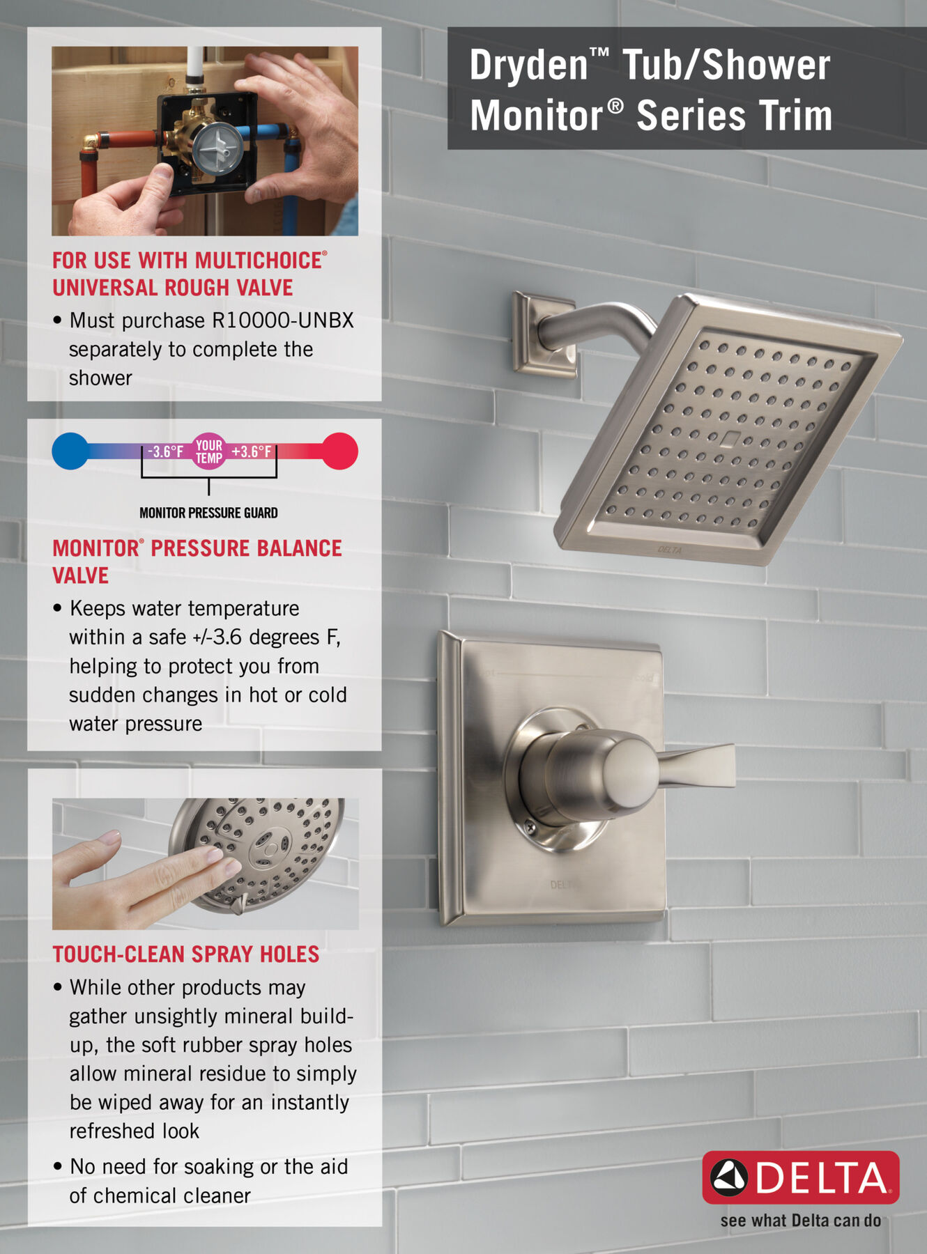 Monitor&reg; 14 Series Shower Trim (Recertified)