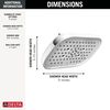 H2Okinetic&reg; 6-Setting 9-inch Raincan Shower Head