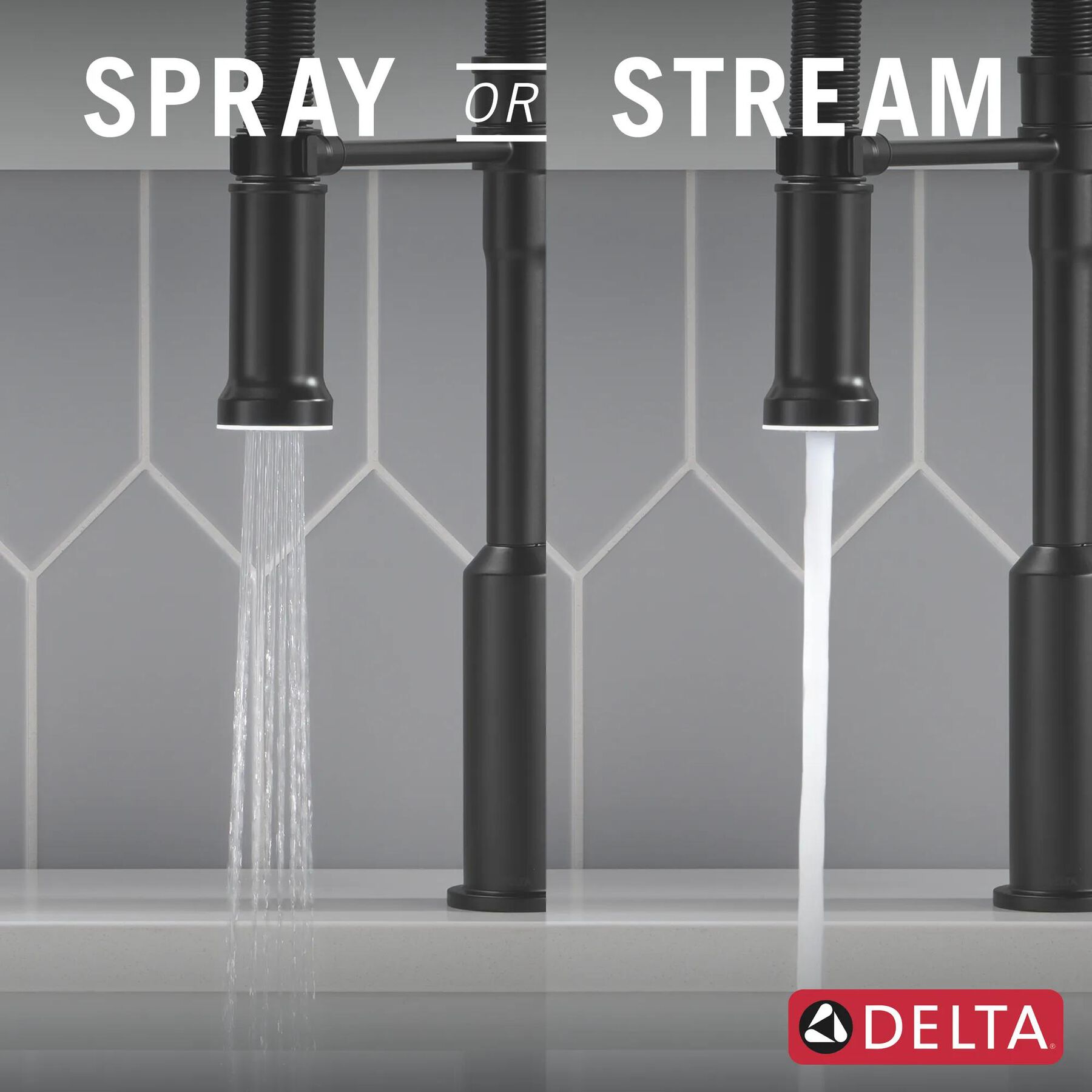 Single Handle Pull-Down Kitchen Faucet With Spring Spout