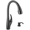 Single Handle Pull-Down Kitchen Faucet with Soap Dispenser and ShieldSpray&reg; Technology (Recertified)