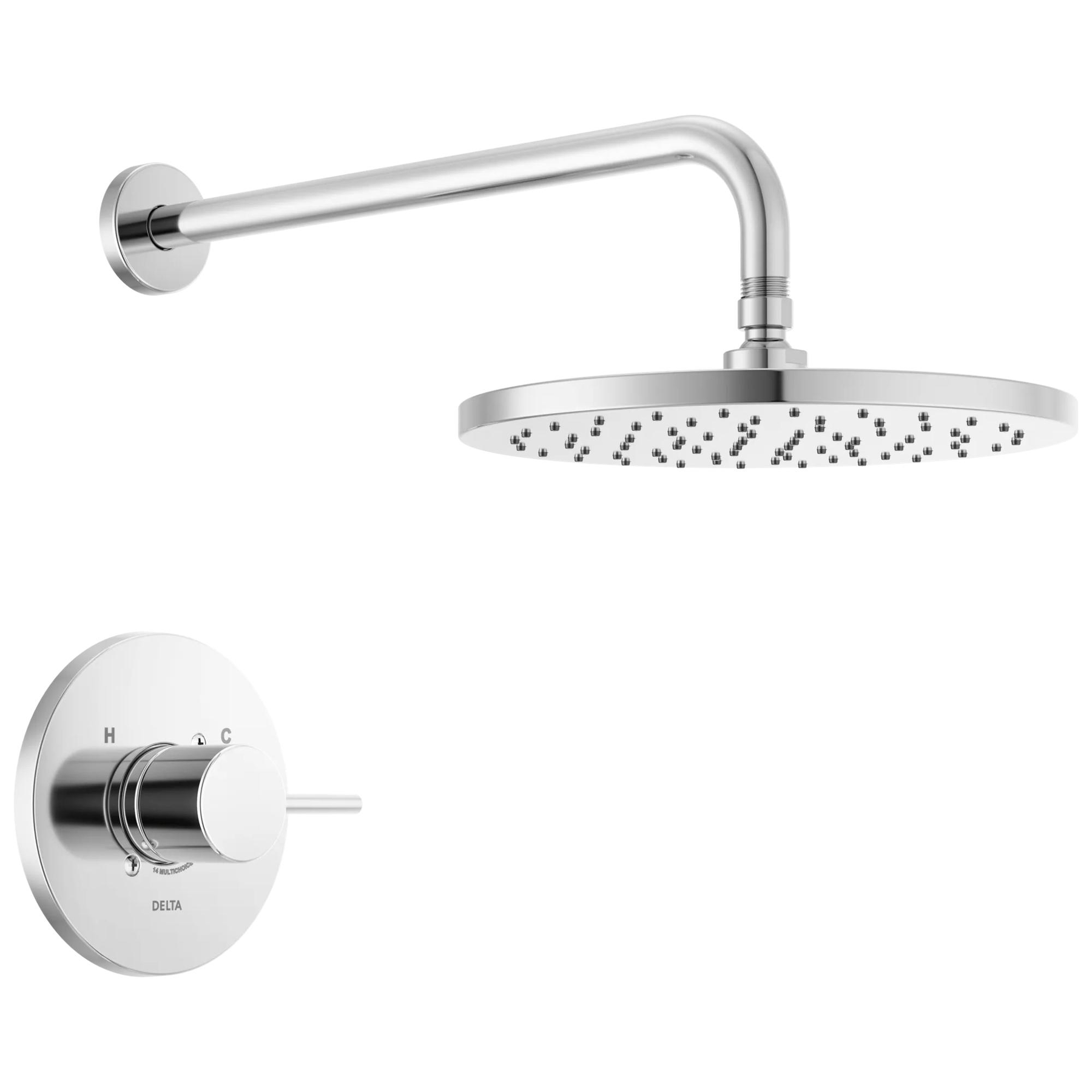 10" Circle Raincan Monitor 14 Series Shower Trim (Recertified)
