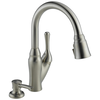 Single Handle Pull-Down Kitchen Faucet with Soap Dispenser and ShieldSpray&reg; Technology (Recertified)