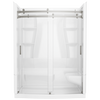 60x32 Alcove Shower Bundle w Door - Right Seat Center Drain Curve