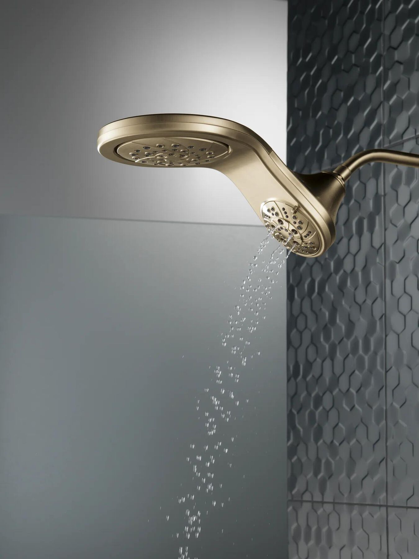 HydroRain&reg; H<sub>2</sub>Okinetic&reg; 5-Setting Two-in-One Shower Head