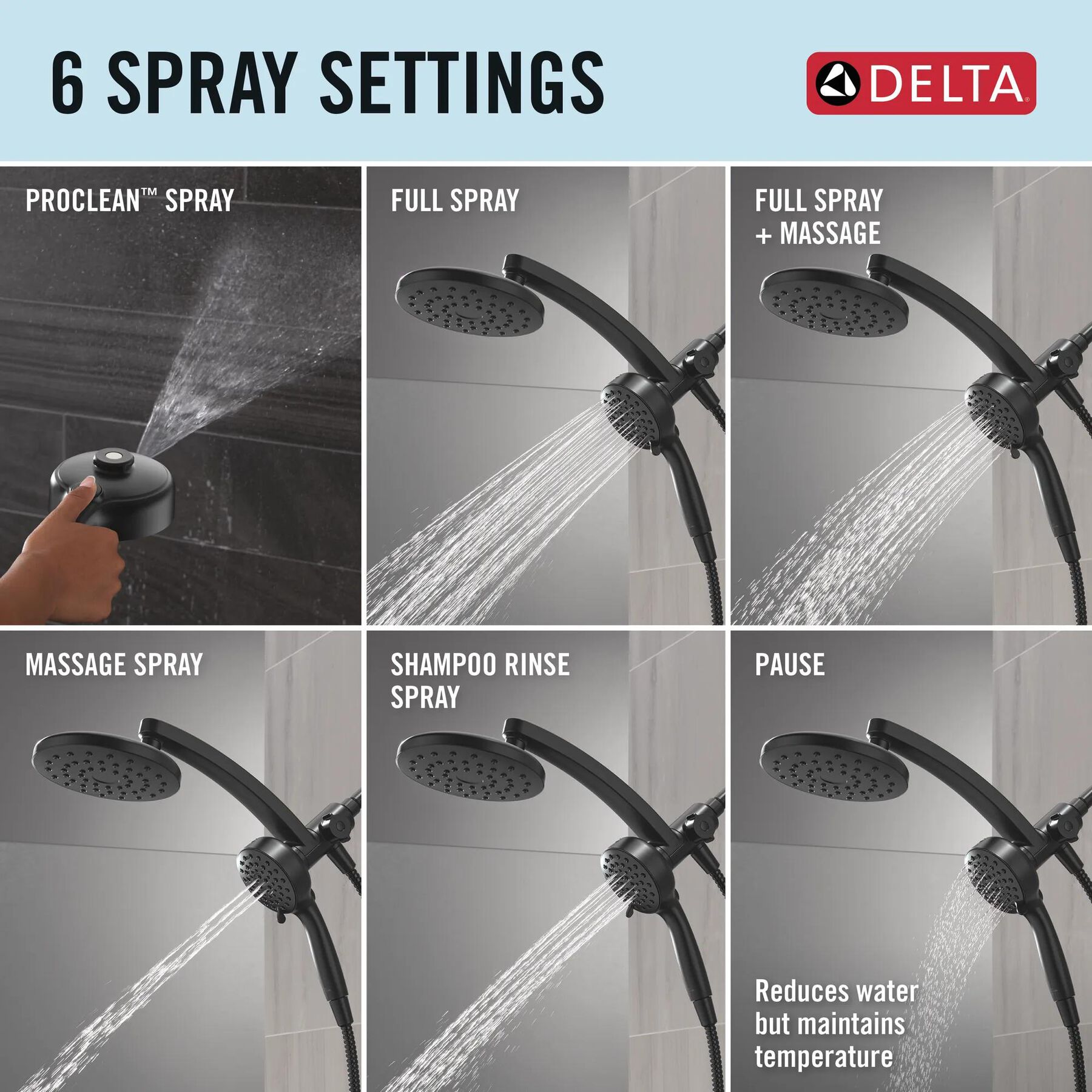 PivotPro&trade; 3-in-1 Combination Shower
