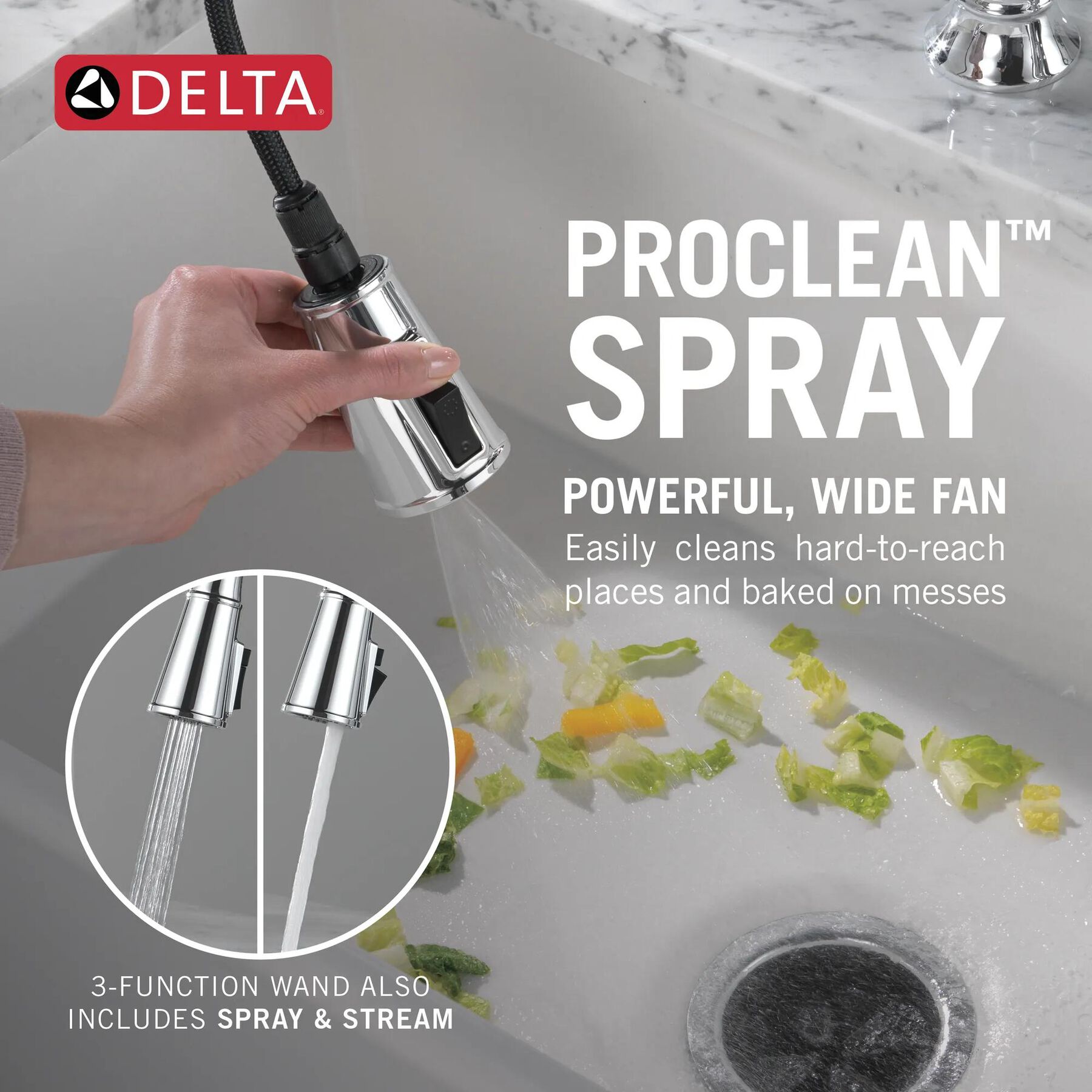 Two Handle Pull-Down Bridge Kitchen Faucet (Recertified)