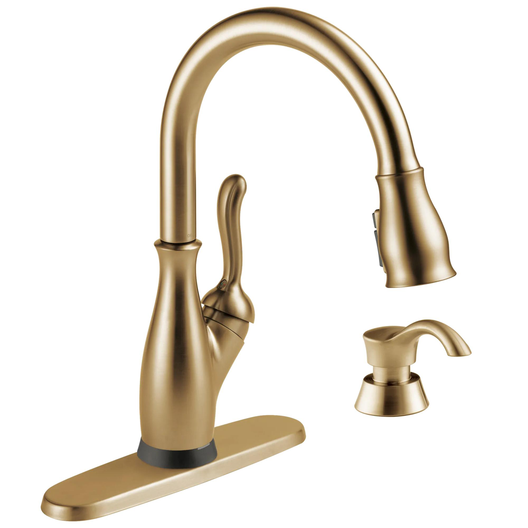 VoiceIQ&reg; Single Handle Pull-Down Faucet with Touch2O Technology and Soap Dispenser
