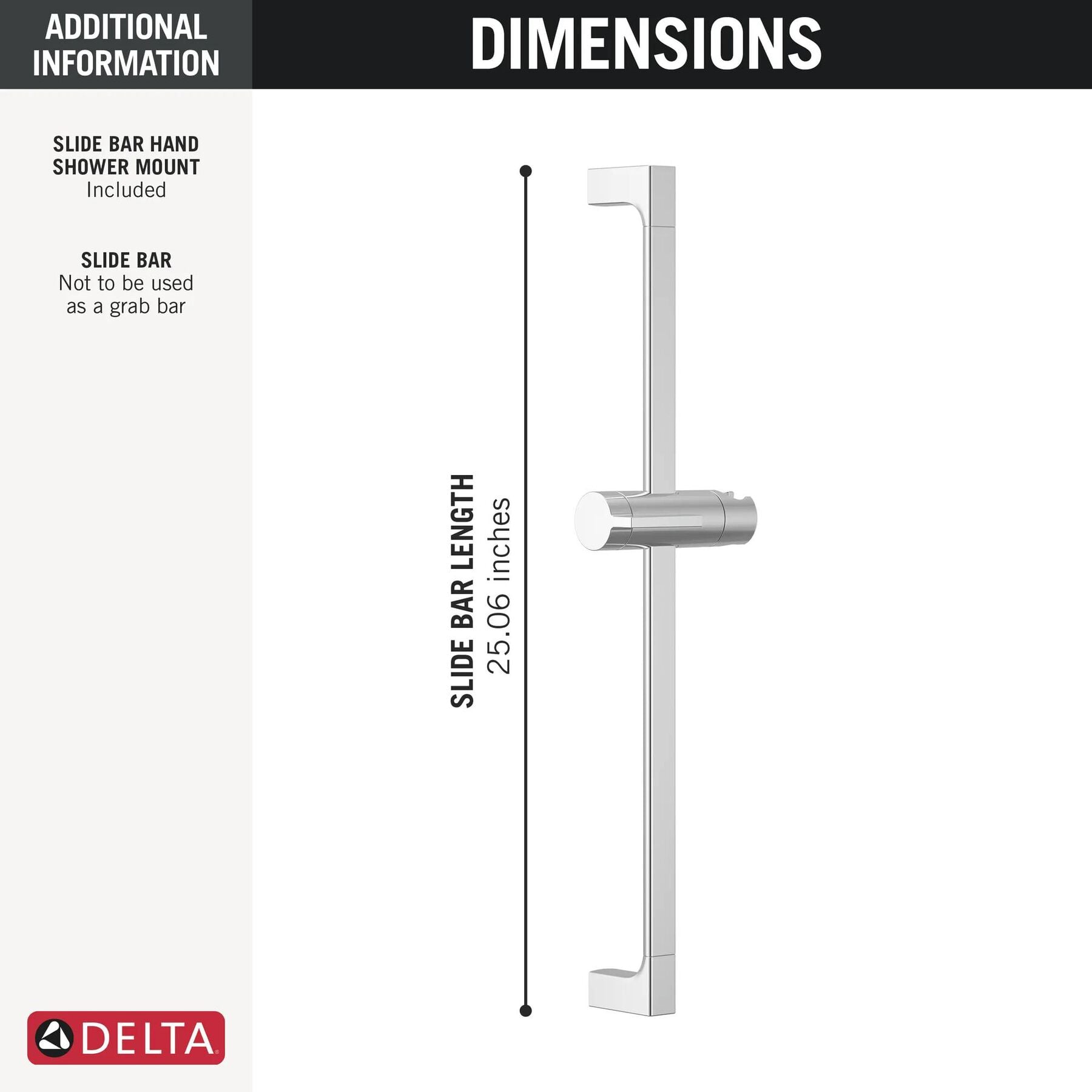 24"  Adjustable Slide Bar