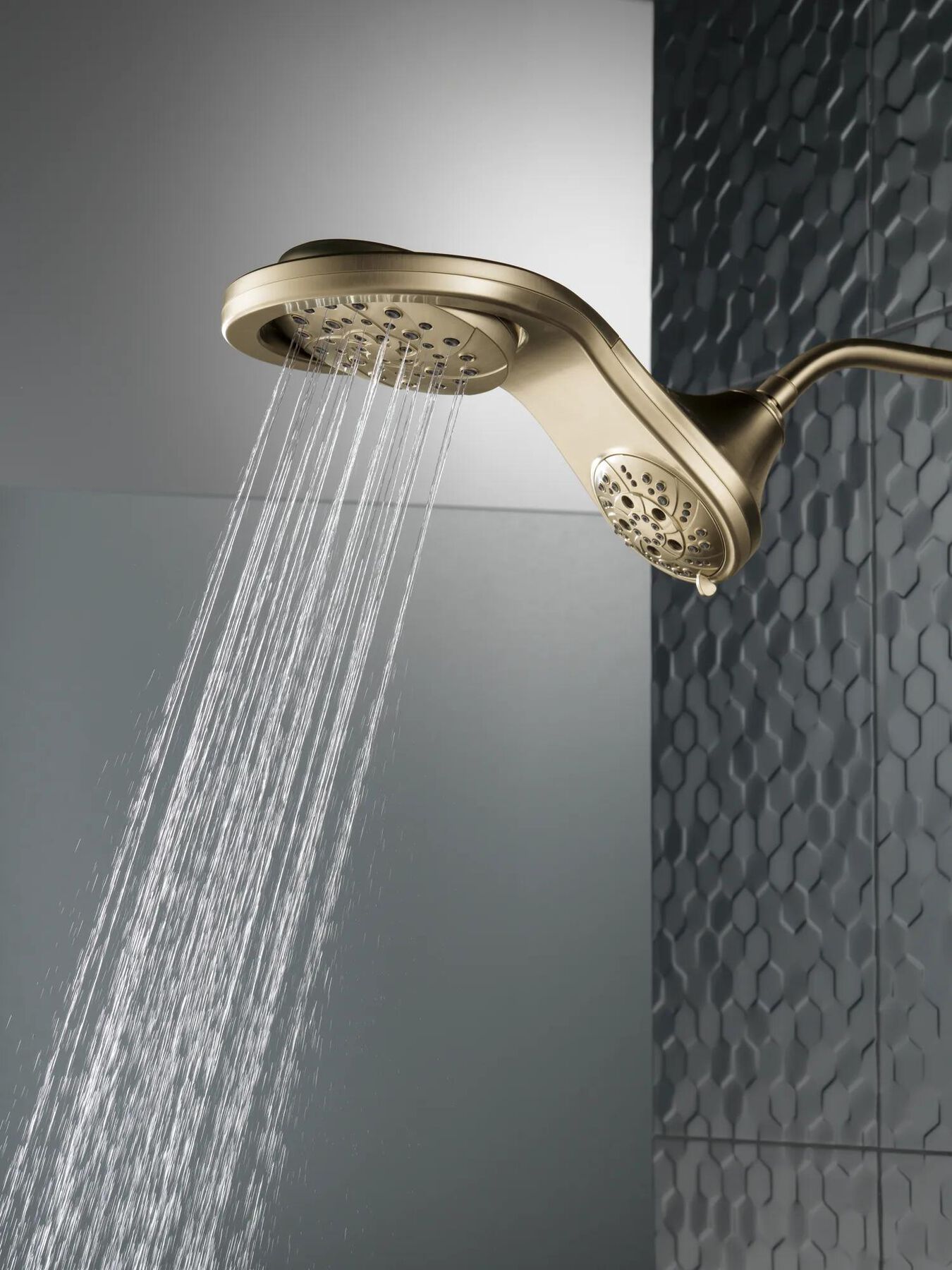 HydroRain&reg; H<sub>2</sub>Okinetic&reg; 5-Setting Two-in-One Shower Head