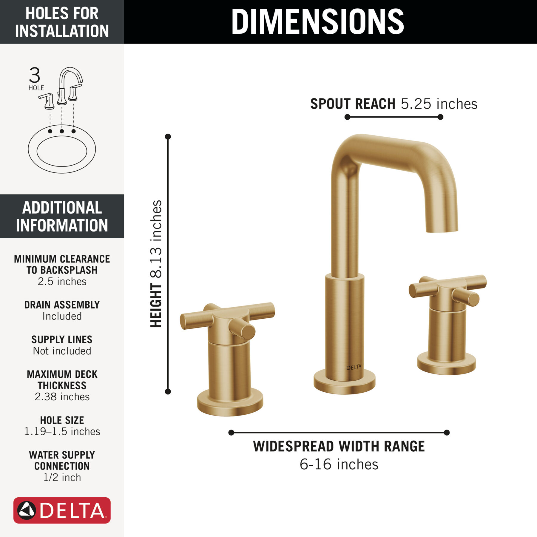 Widespread Lavatory Faucet with Shower Trim Bundle - 14 Series