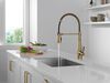 Single-Handle Pull-Down Spring Kitchen Faucet