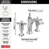Two Handle Widespread Bathroom Faucet