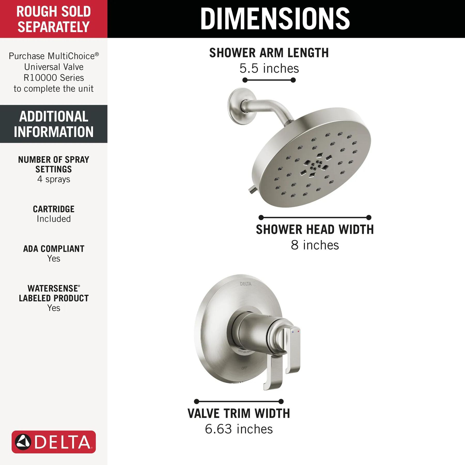 17T Series Shower Trim (Recertified)