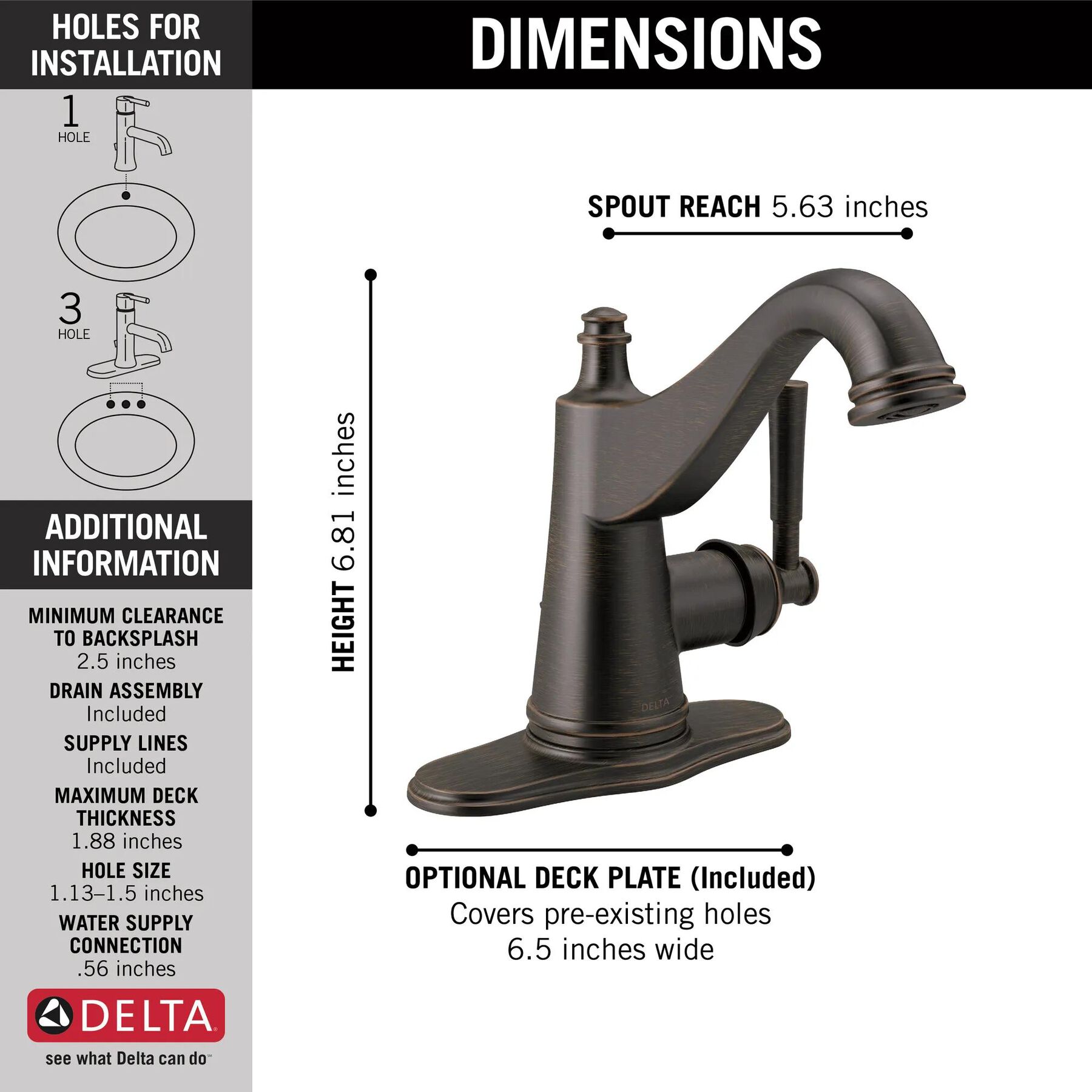 Single Handle Bathroom Faucet