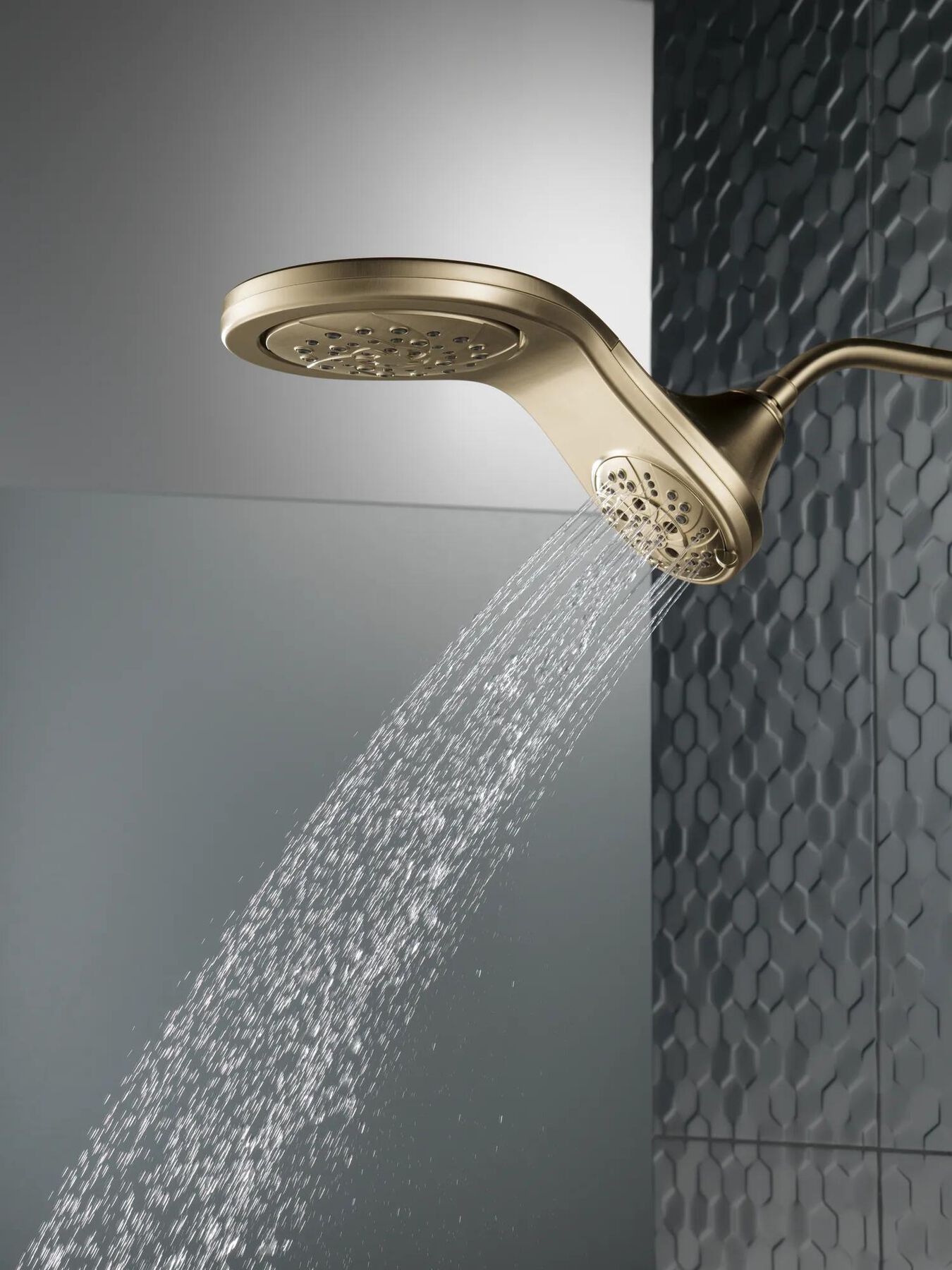 HydroRain&reg; H<sub>2</sub>Okinetic&reg; 5-Setting Two-in-One Shower Head