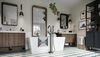 Single Handle Floor Mount Tub Filler Trim