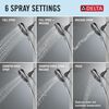 6-Setting SureDock&reg; Magnetic Hand Shower