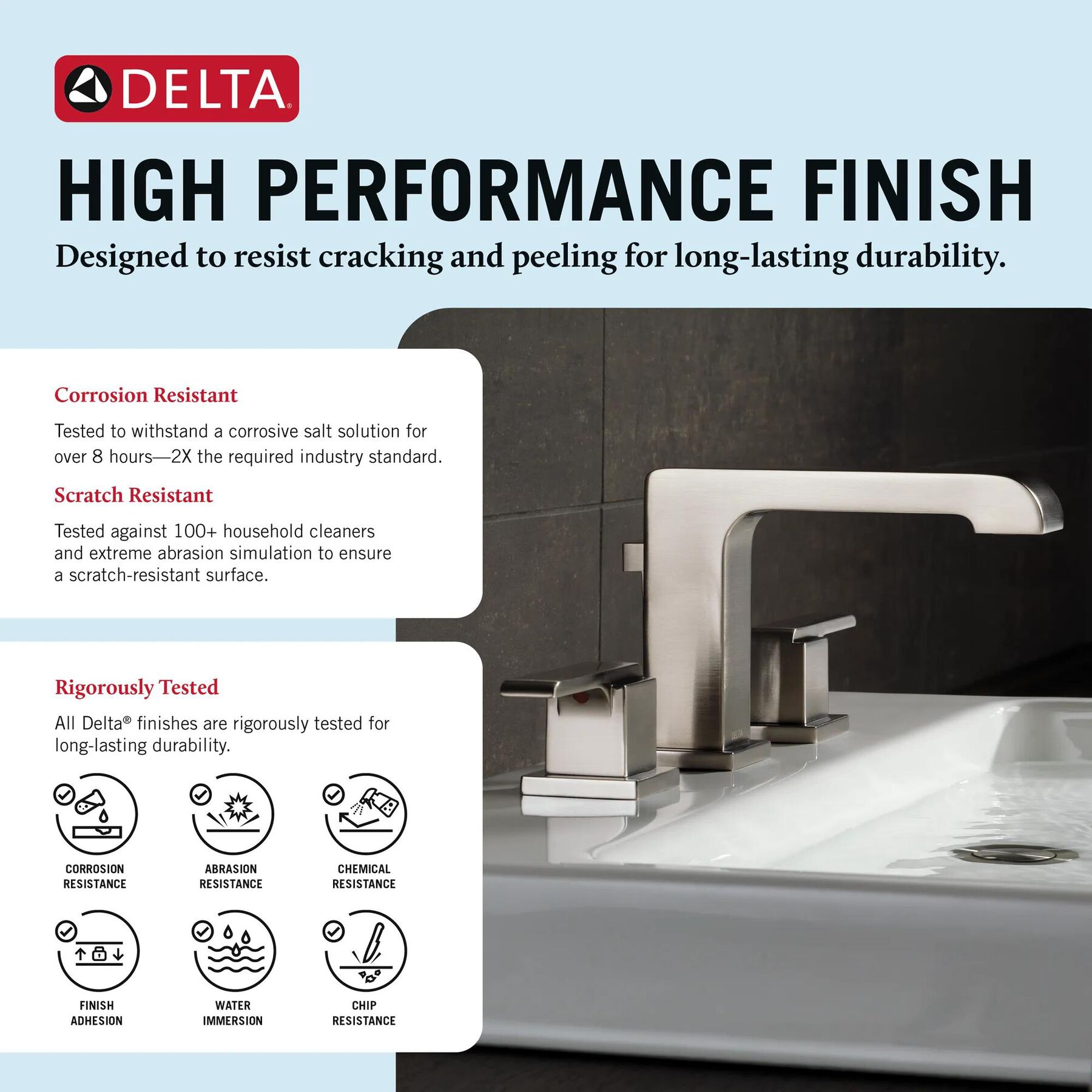 Two Handle Widespread Bathroom Faucet