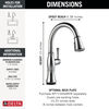 Touch<sub>2</sub>O&reg; Technology Kitchen Faucet with Touchless Technology