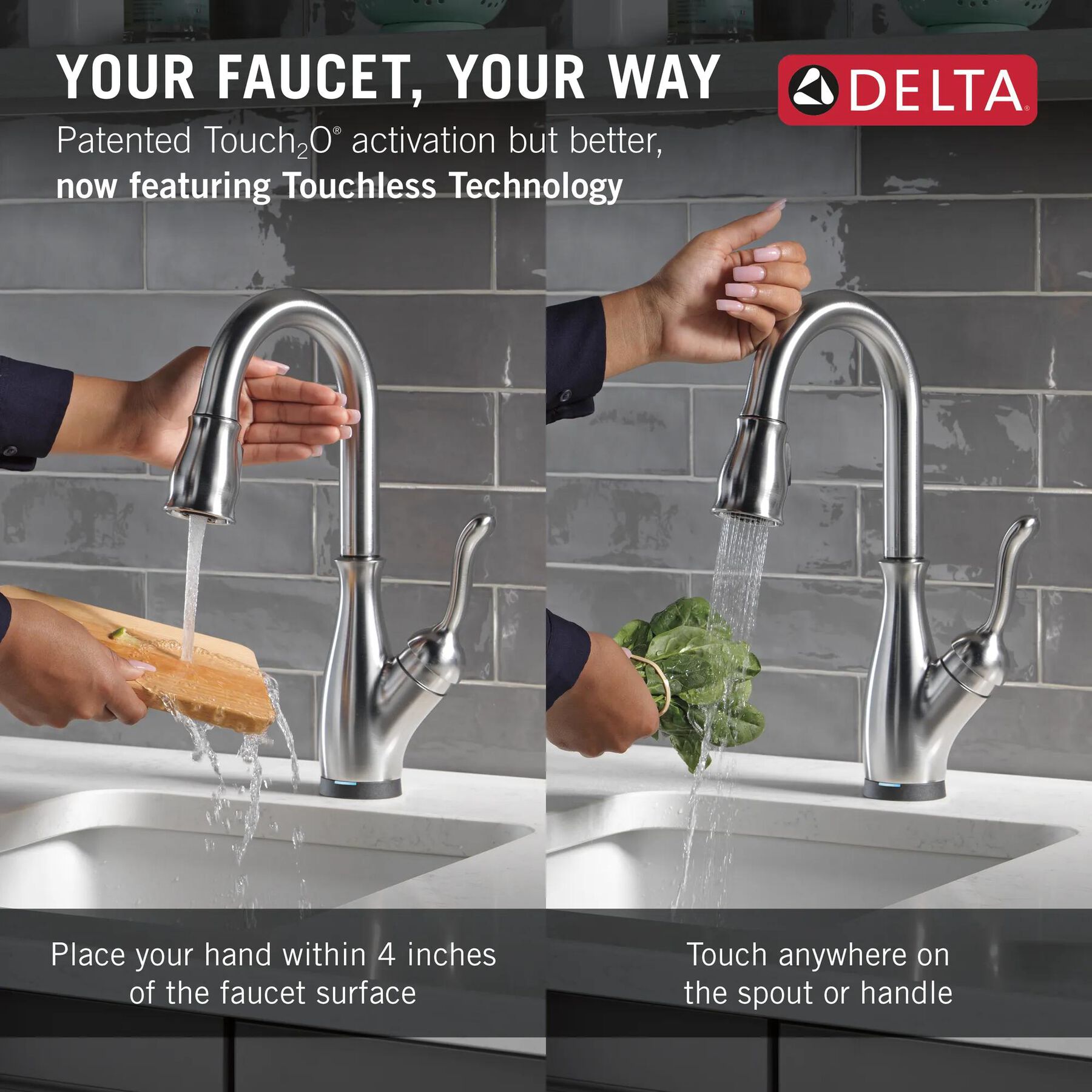 Touch2O&reg; Bar / Prep Faucet with Touchless Technology