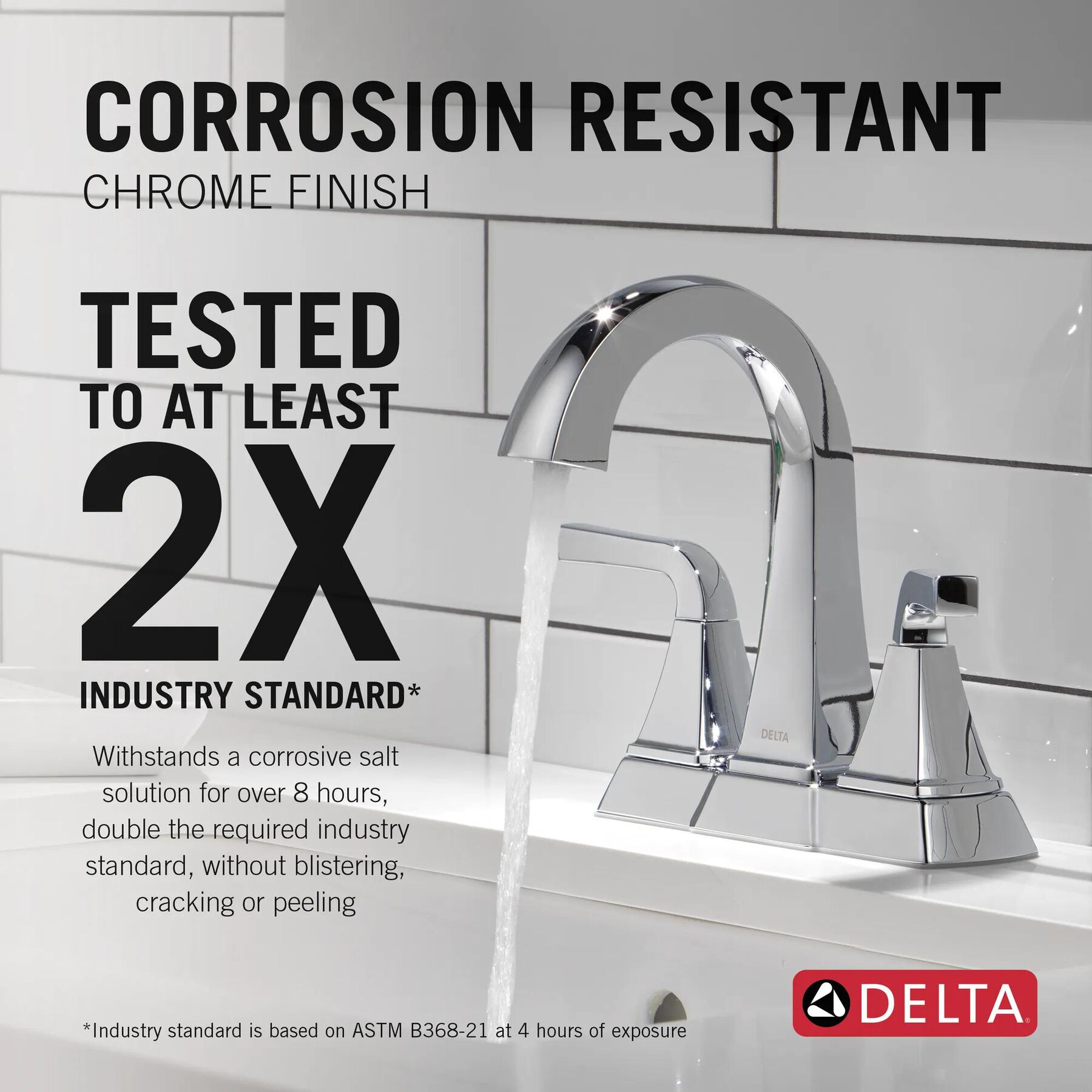 Two Handle Centerset Bathroom Faucet