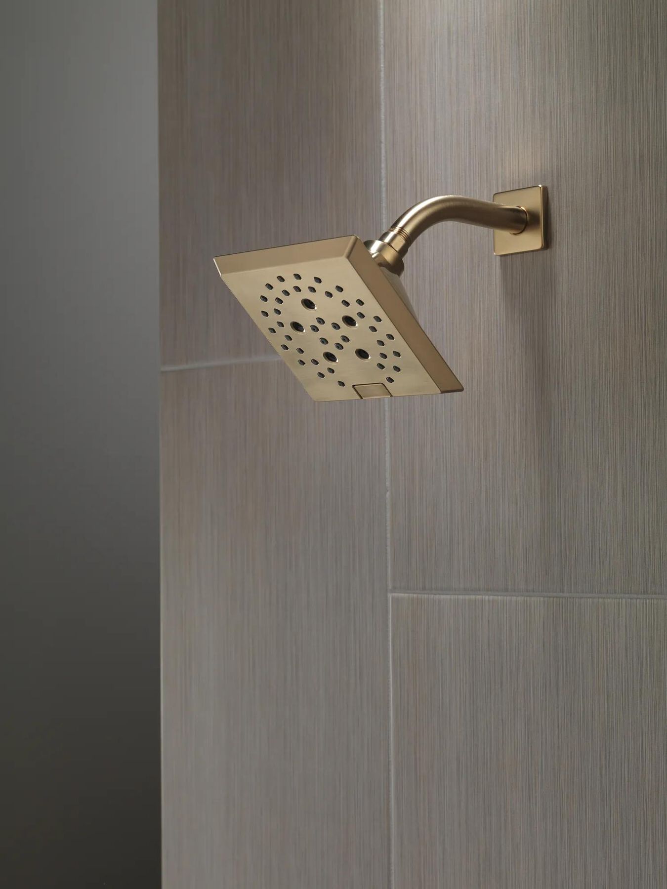 H<sub>2</sub>Okinetic&reg; 5-Setting Angular Modern Raincan Shower Head