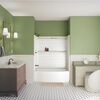 60x32 Alcove Bathtub with Tile Wall Bundle - Left Drain Curve