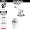 Widespread Lavatory Faucet with Shower Trim Bundle - 14 Series